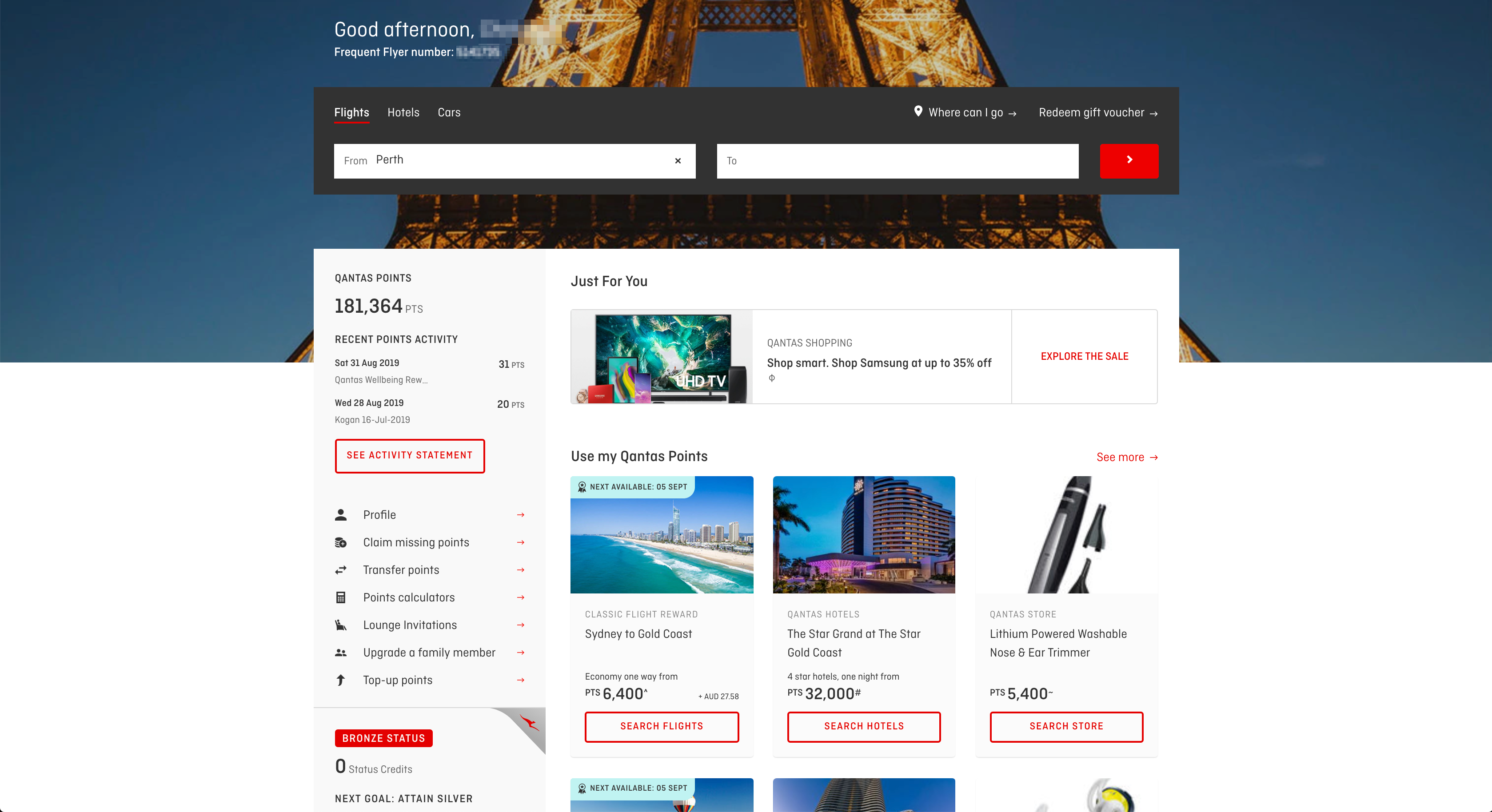 Qantas Airways Limited - My Account Reset